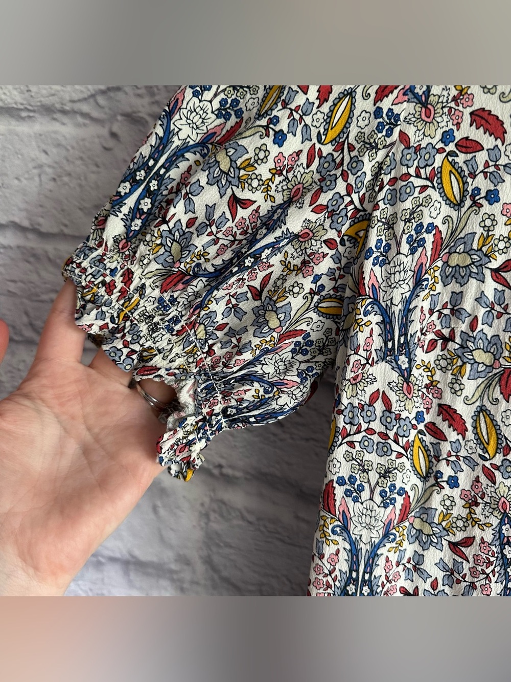 PREOWNED BODEN SHORT SLEEVE MAXI DRESS FLORAL DRESS WOMENS SIZE 10 REGULAR - Picture 5 of 8